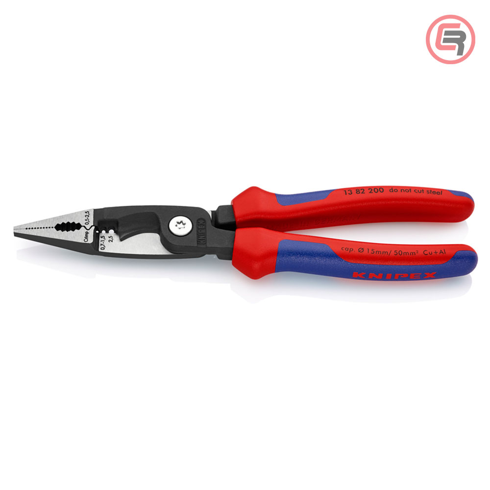 knipex-klijesta-1382200-01-1-crom Knipex Kliješta Elektroinstalacijska Multifunkcionalna 200 mm – 13 82 200 - Slika 1