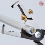 Knipex Kliješta Za Skidanje Izolacije StriX 180mm Sa Makazama Za Kablove - 13 62 180 - Slika 4