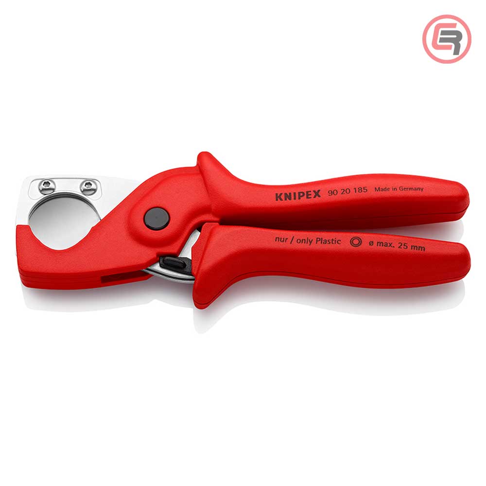 knipex-klijesta-za-rezanje-9020185-00-1-crom Knipex Kliješta Za Rezanje Plastičnih Cijevi i Crijeva PlastiCut do fi 25 mm - 90 20 185 - Slika 1