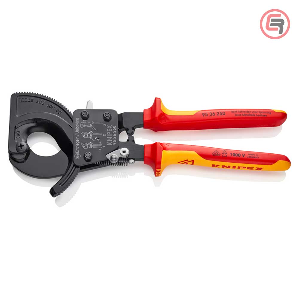 knipex-makaze-za-kablove-vde-9536250-02-1-crom Knipex Škare Makaze 250mm Za Kablove fi 32mm / 240mm2 / 1000V - 95 36 250 - Slika 1