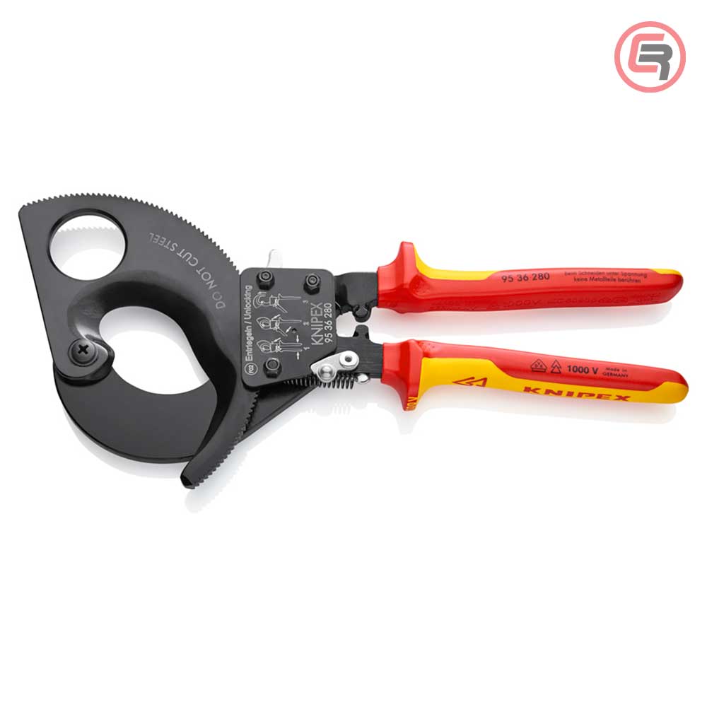 knipex-makaze-za-kablove-vde-9536280-02-1-crom Knipex Škare Makaze 280 mm Za Kablove fi 52 mm / 380 mm2 / 1000V - 95 36 280 - Slika 1
