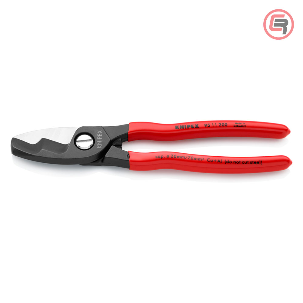 knipex-skare-9511200-00-1-crom Knipex Škare Makaze Sa Dvostrukom Reznom Ivicom 200mm Za Kablove 70mm2 - 95 11 200 - Slika 1