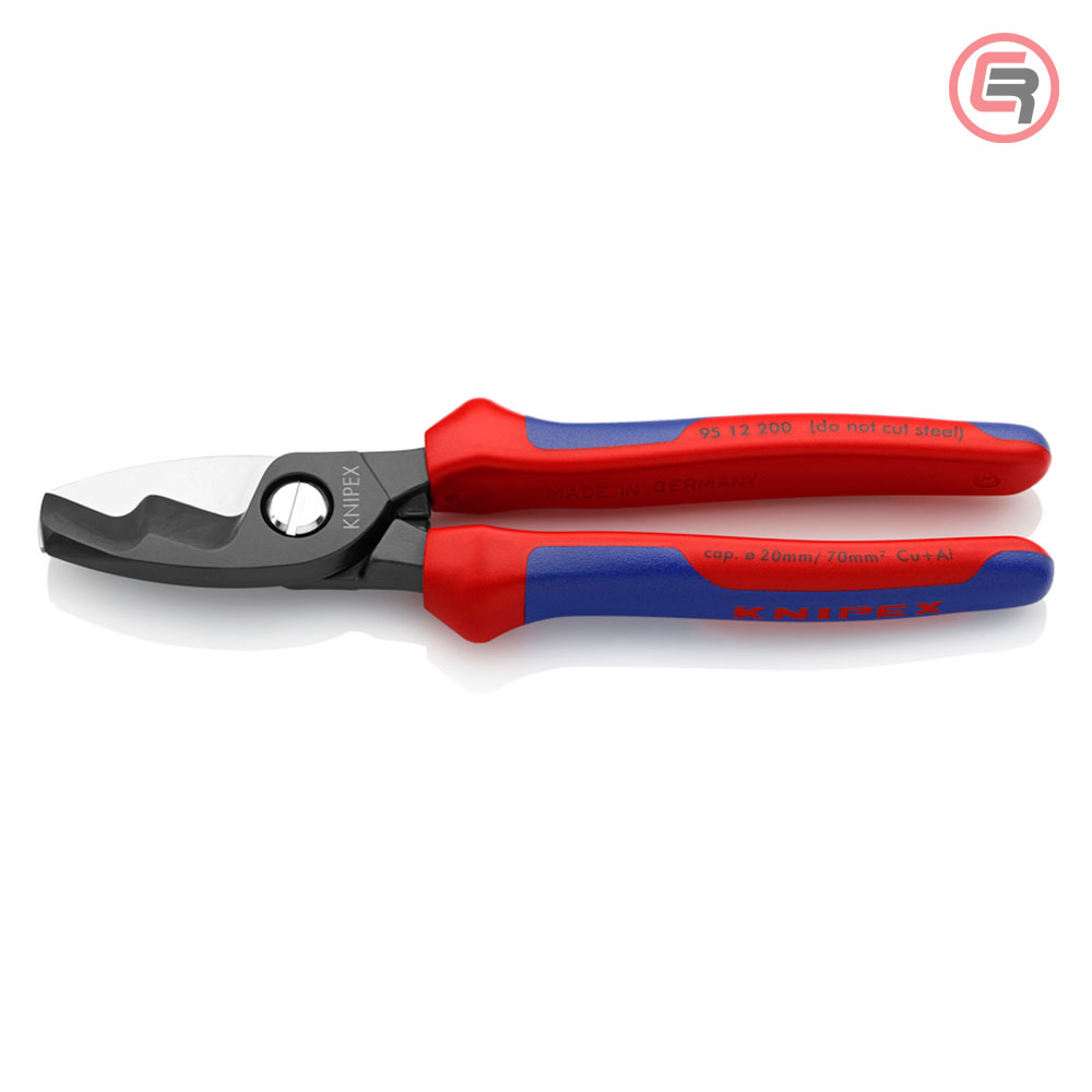 knipex-skare-9512200-00-1-crom Knipex Škare Makaze Sa Dvostrukom Reznom Ivicom 200mm Za Kablove 70mm2 - 95 12 200 - Slika 1