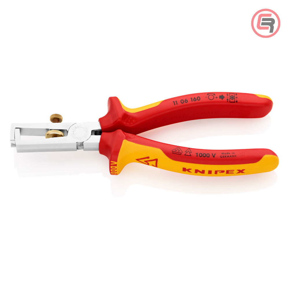 knipex_klijesta_1106160-04-1_crom Knipex Kliješta Za Skidanje Izolacije 160mm 1000V – 11 06 160 - Slika 1