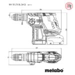Metabo Čekić Kombinovani Aku KH 18 LTX BL 24 Q 18V (bez baterija i punjača) – 601714850 - Slika 6