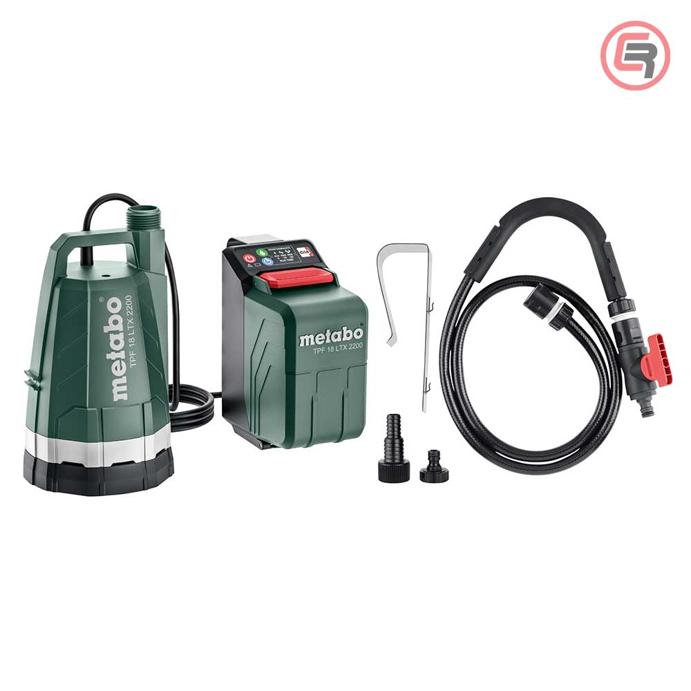 metabo-0172900S_53-crom Metabo Pumpa Za Vodu Potopna Aku TPF 18 LTX 2200 + Adapter Za Bure / 18 V (bez baterija i punjača) – 601729850 - Slika 1