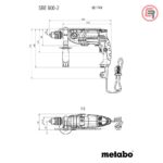 Metabo Bušilica SBE 800 - 2 R + L Vibraciona Elektronik 800 W U Koferu – 601744500 - Slika 4