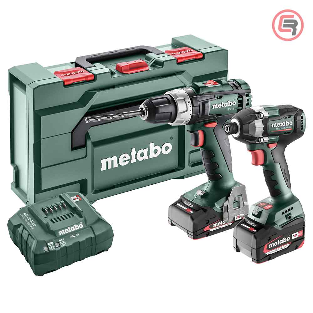 metabo-combo-set-8519400S_51-crom Metabo Combo Set 2.8.2 / 18V BS 18 L + SSD 18 LT 200 BL (1×2,0 Ah + 1×4,0 Ah + ASC55)+ metaBOX – 685194000 - Slika 1