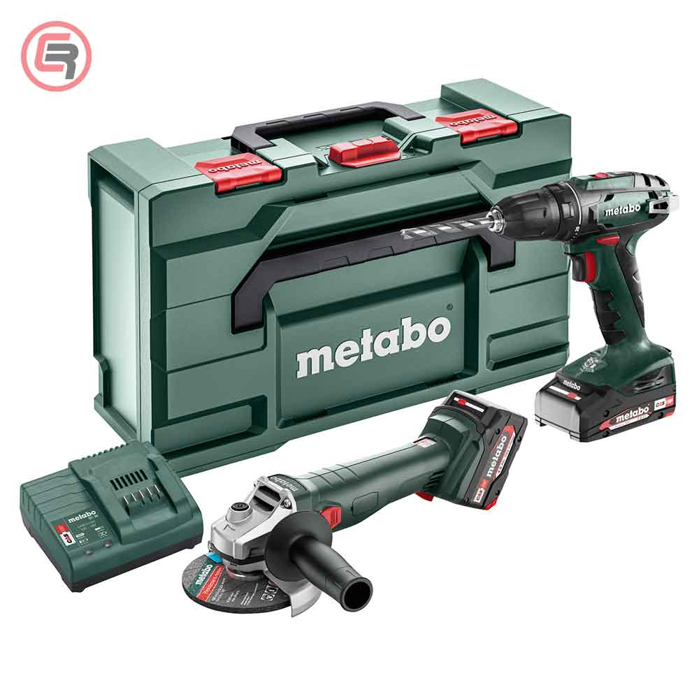 metabo-combo-set-8523400s_51-crom Metabo Combo Set 2.6.6 / 18V BS 18 + W 18 7-125 (1×2,0 Ah + 1×4,0 Ah + SC30 )+ metaBOX – 685234000 - Slika 1