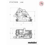 Metabo Pila Kružna Aku KT 18 LTX 66 BL Ručna Potopna 165mm 18 V 2xAKU (8,0 Ah LiHD) ASC 145 + metaBOX 340 – 601866810 - Slika 9
