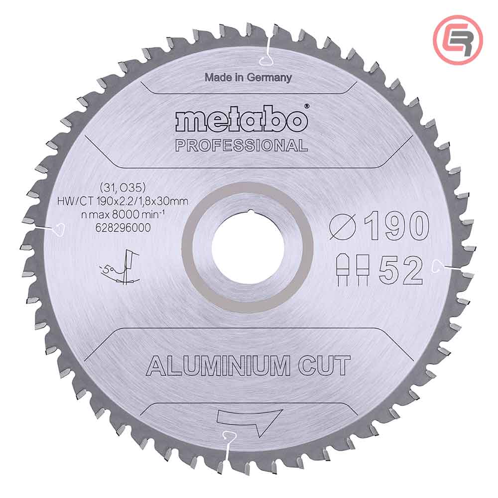 metabo-list-pile-2829600S_51-crom Metabo List Kružne Pile Za Aluminium 190 x 2,2 / 1,8 x 30 / Z = 52 Aluminium Cut Professional – 628296000 - Slika 1