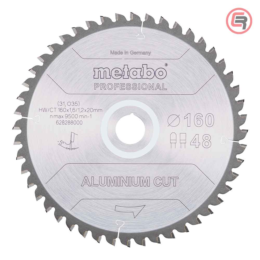 metabo-list-pile-aluminium-2828800S_51-crom Metabo List Kružne Pile Za Aluminium 160 x 1,6 / 1,2 x 20 / Z = 48 Aluminium Cut Professional – 628288000 - Slika 1