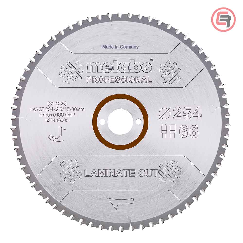 metabo-list-pile-laminat-2844600S_51-crom Metabo List Kružne Pile Za Laminat 254 x 2,6 / 2,0 x 30 / Z = 66 Laminate Cut Professional – 628446000 - Slika 1