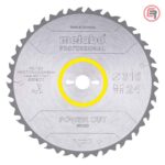 Metabo List Kružne Pile 315 × 3,0 / 2,0 × 30 / Z = 24 Power Cut Wood Professional – 628016000