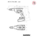 Metabo Odvijač Aku HBS 18 LTX BL 3000 / 18 V (bez baterija i punjača) + metaBOX 145 L – 620062840 - Slika 3