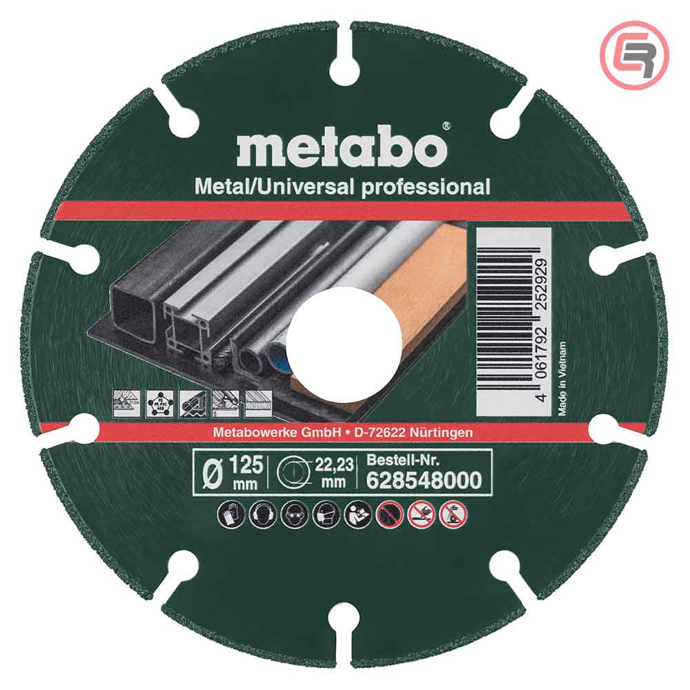 metabo-rezna-ploca-2854800S_51-crom Metabo Dijamantna Rezna Ploča 125×1,3×22,23 mm "MUP" Metal / Universal Professional – 628548000 - Slika 1