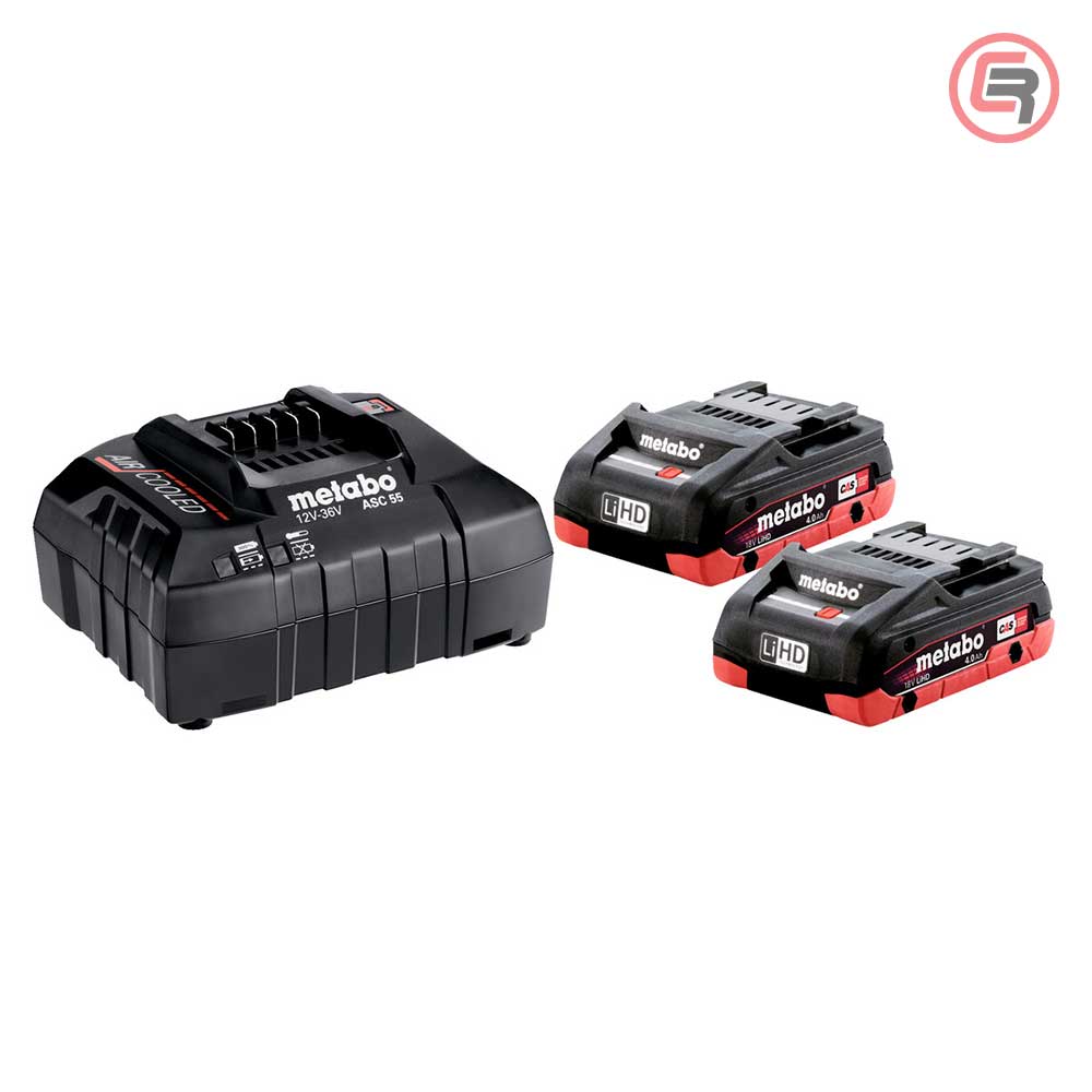 metabo-set-baterija-8516300s_51-crom Metabo Basic Set Baterija 18 V / 2 × 4.0 Ah LiHD + Punjač ASC 55 – 685163000 - Slika 1