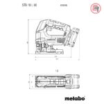 Metabo Pila Ubodna Aku STB 18 L 90 - 18 V (bez baterije i punjača) – 601048850 - Slika 5