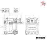 Metabo Usisivač ASA 30 L PC Univerzalni Automatik 1.200 W – 602086000 - Slika 9