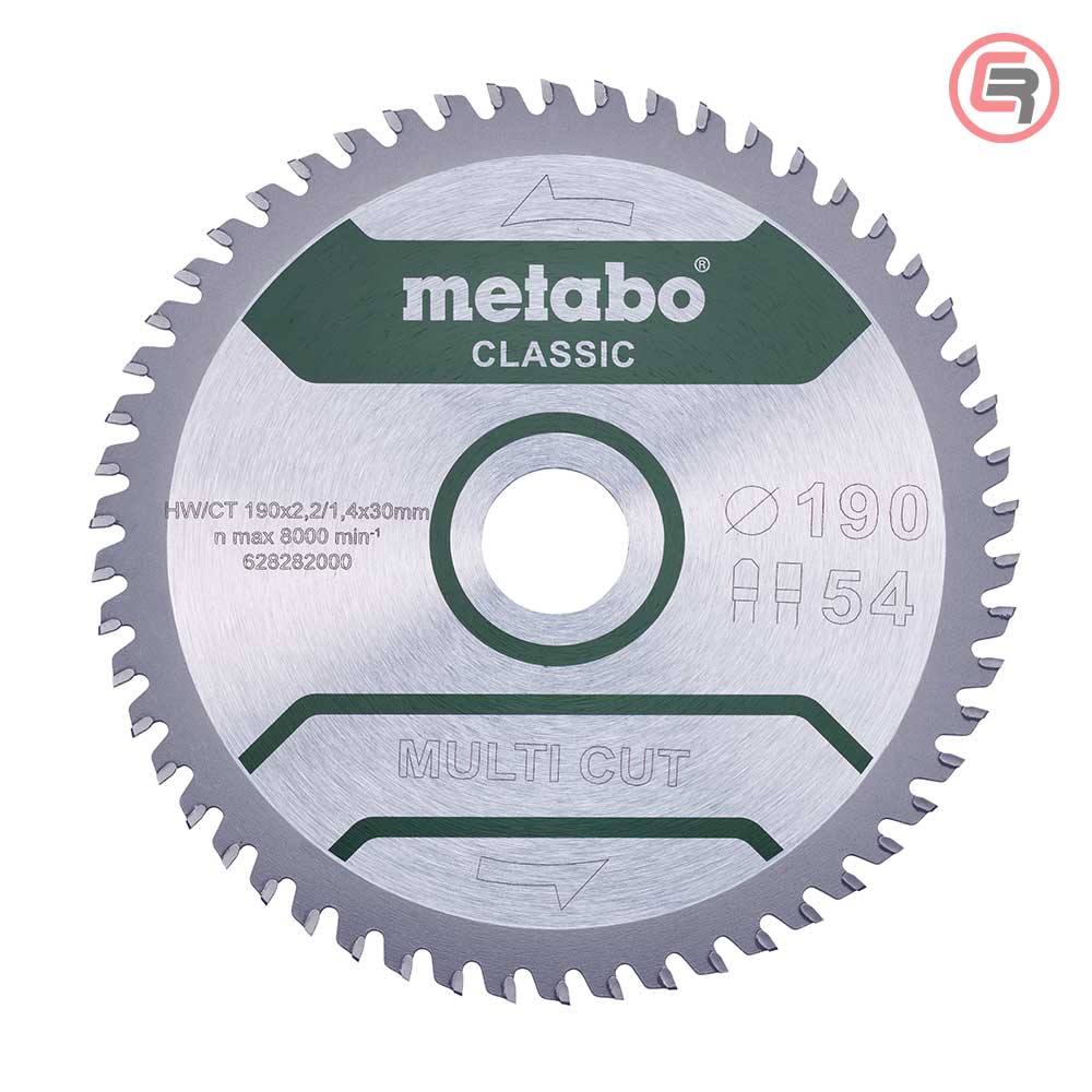 metabo_2828200S_51_crom Metabo List Kružne Pile 190 × 2,2 / 1,4 × 30 / Z = 54 Multi Cut Classic – 628282000 - Slika 1