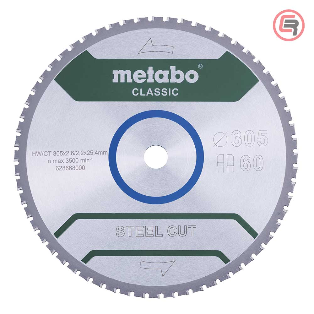 metabo_2866800S_51_crom Metabo List Kružne Pile Za Metal 305x2,6/2,2x25,4 / Z=60 Steel Cut Classic – 628668000 - Slika 1