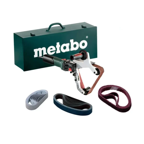 metabo tračna brusilica u setu za inox cijevi 1.550w rbe 15 180