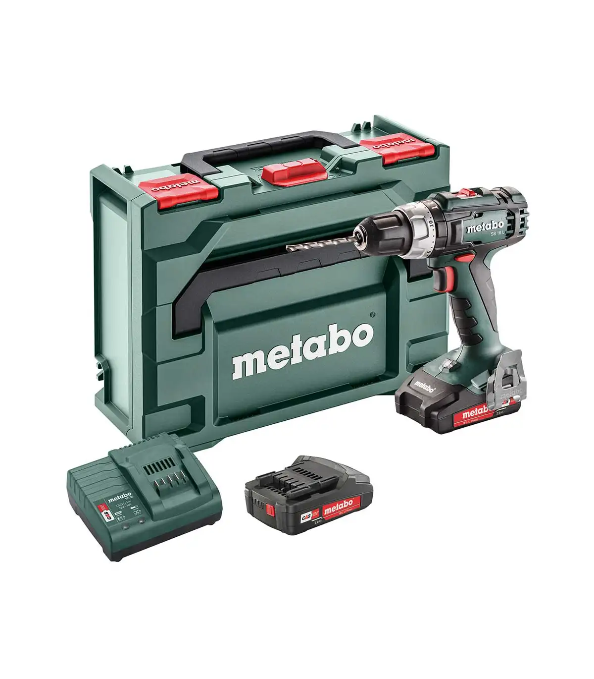 001-metabo-602317500 metabo akumulatorska udarna bušilica odvijač u setu sa dvije baterije 2.0 ah