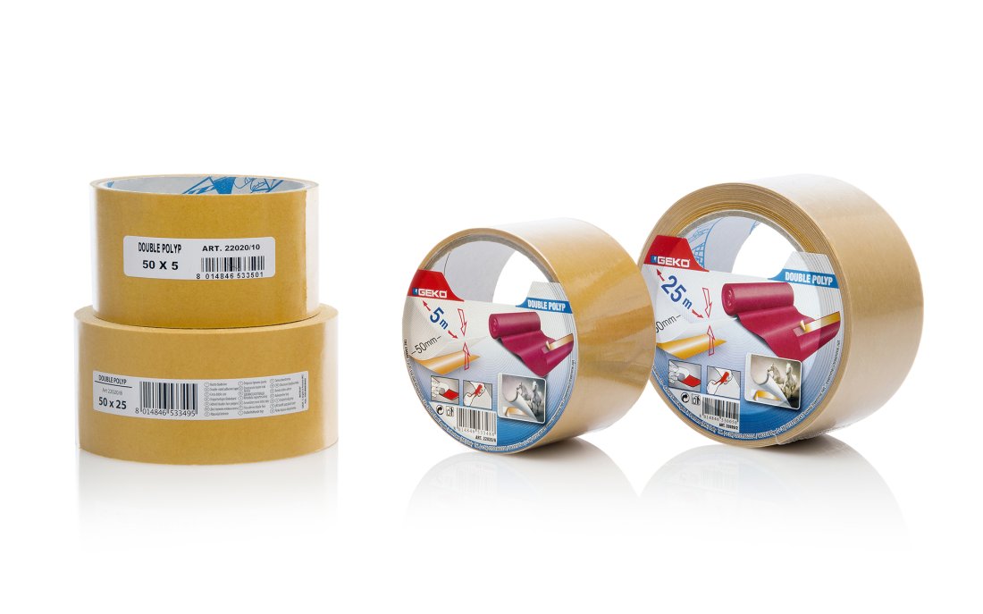 001348_1 GEKO TRAKA OBOSTRANA 50MMX5M TRANSPARENT - Slika 1