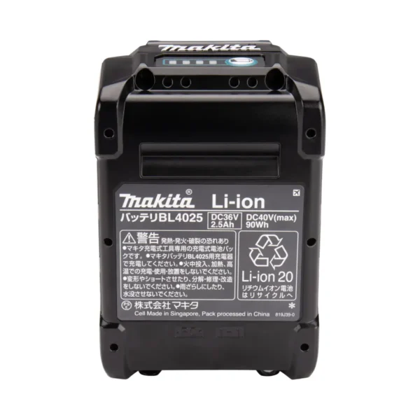 xgt makita 40v baterija li on 40 v 2.5ah bl4025 191b36 3
