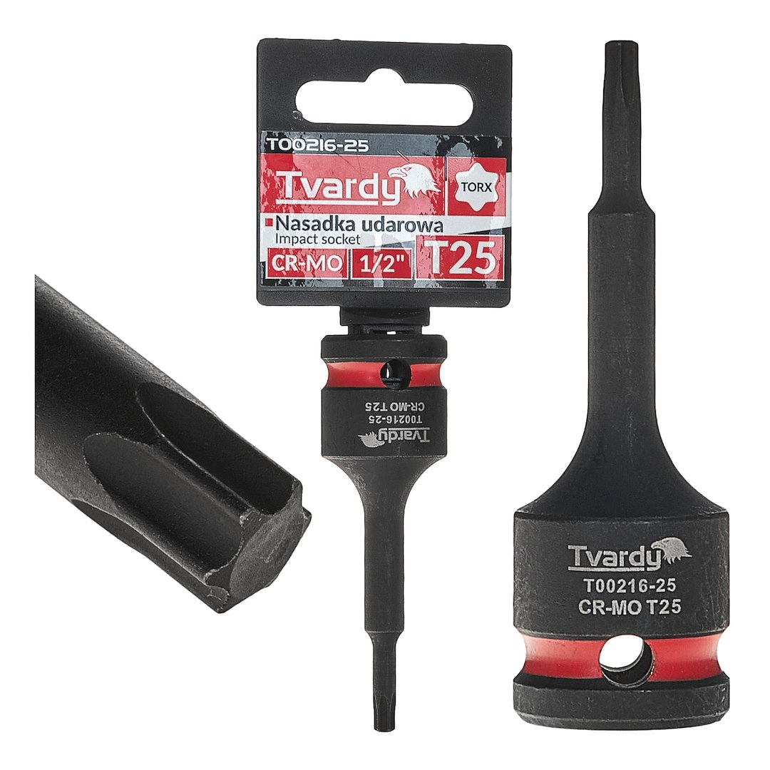 12484_0_18524434 TVARDY TORX 1/2" T25 CR-MO udarna utičnica - Slika 1