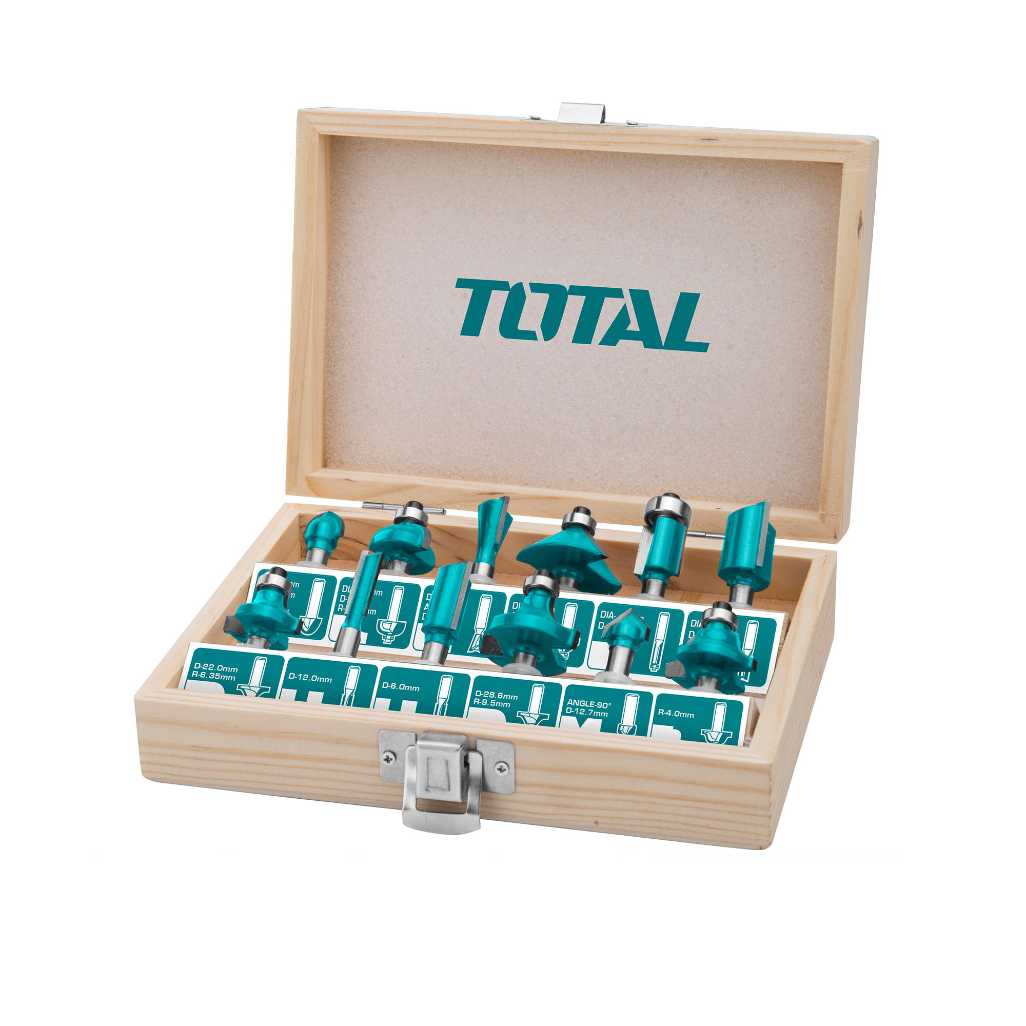 126877f9-52d7-11ee-a93c-ac1f6b24bd53_b2d26aa6-b05b-11ee-a5c2-3cecef926213 TOTAL 12-dijelni set glodala za drvo (6 mm) (TACSR0121) - Slika 1