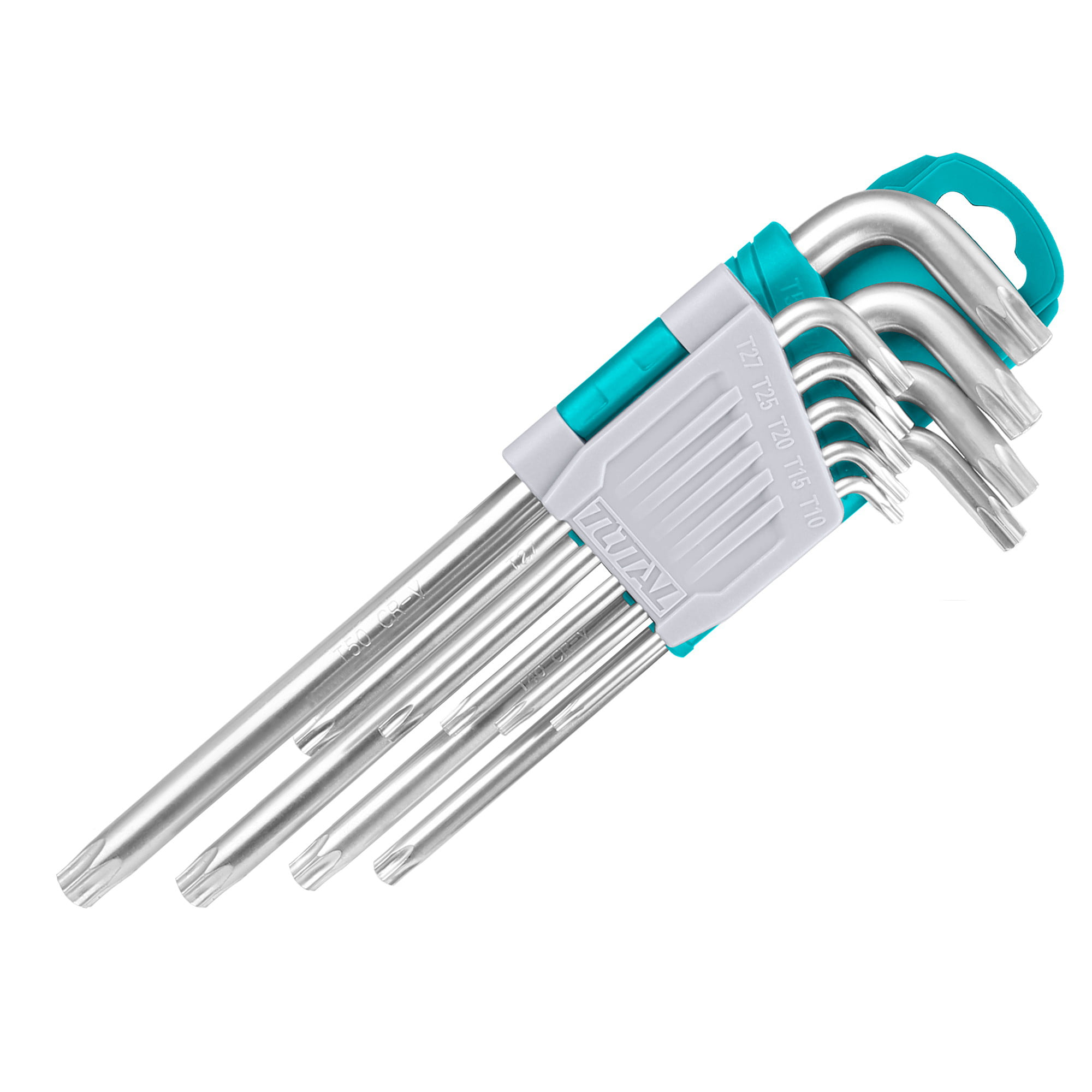 8bc4d633-52d9-11ee-a93c-ac1f6b24bd53_1ce7423e-b06f-11ee-a5c2-3cecef926213 TOTAL 9-dijelni set Torx ključeva EXTRA-LONG / INDUSTRIAL (THT106391) - Slika 1