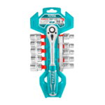 TOTAL 12-dijelni set ključeva 1/2″ nastavci (džepni)/ INDUSTRIAL (THT141121)