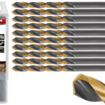 HSS SPIRALNO SVRDLO ZA METAL CRNO-ZLATNE BOJE 6,20 MM