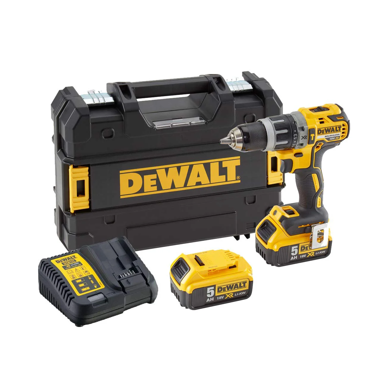 DEWALT_DCD796P2v2.jpg DeWALT aku udarna bušilica XR BRUSHLESS DCD796P2-QW 18V 2×5.0Ah - Slika 1