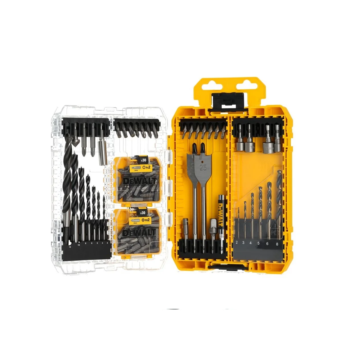 DeWALT-15-dijelni-set-bitova-i-burgija-DT70784-QZ DeWALT 100-djelni set bitova i Black Gold burgija TAUGH CASE DT70784-QZ - Slika 1