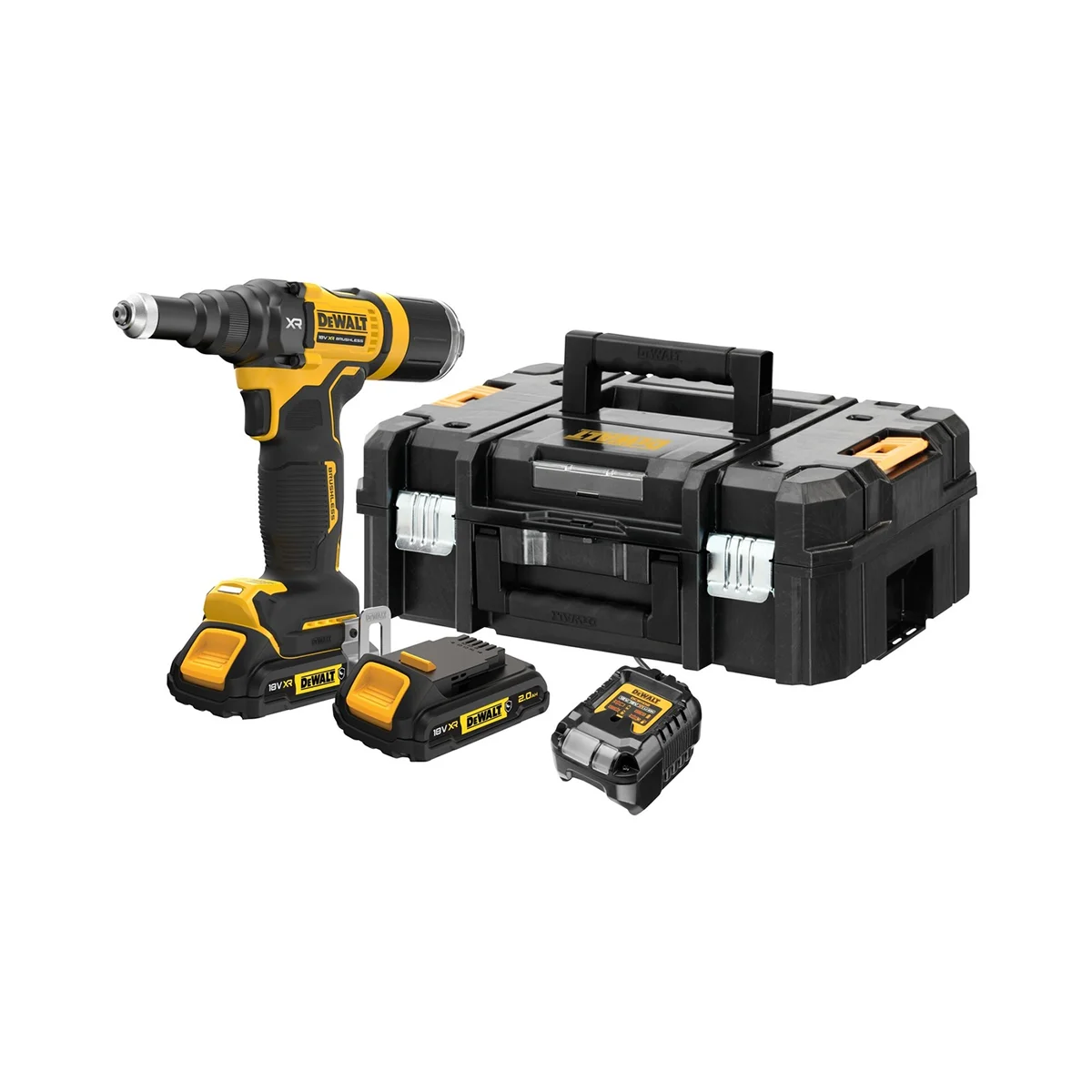 DeWALT-aku-pistolj-za-pop-nitne-zakovice-18-V-DCF403D2GT-QW DeWALT aku pištolj za pop nitne zakovice 18 V DCF403D2GT-QW – Kit - Slika 1