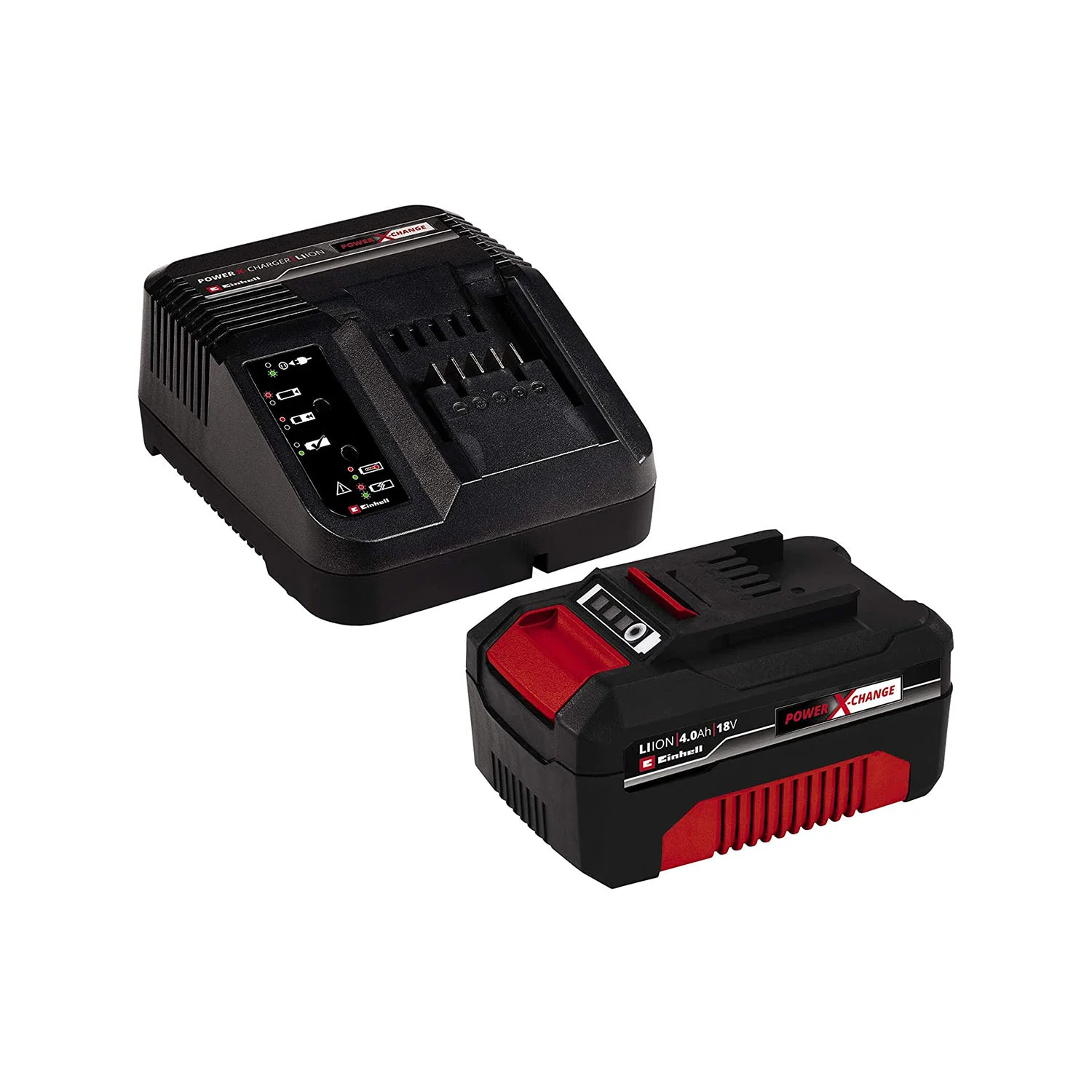 PXC-starter-kit-4-Ah.jpg Einhell set brzi punjač i baterija Power X-Change 18V / 4Ah / 75min Starter Kit - Slika 1