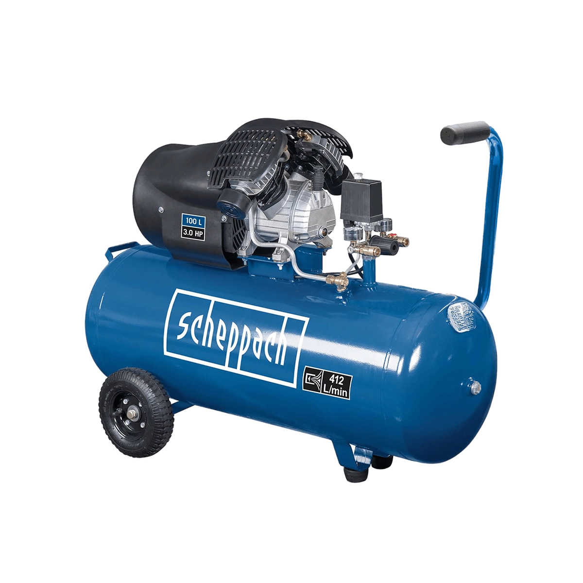 Scheppach-kompresor-za-vazduh-HC120DC-100L Scheppach kompresor za vazduh HC100DC 100L - Slika 1