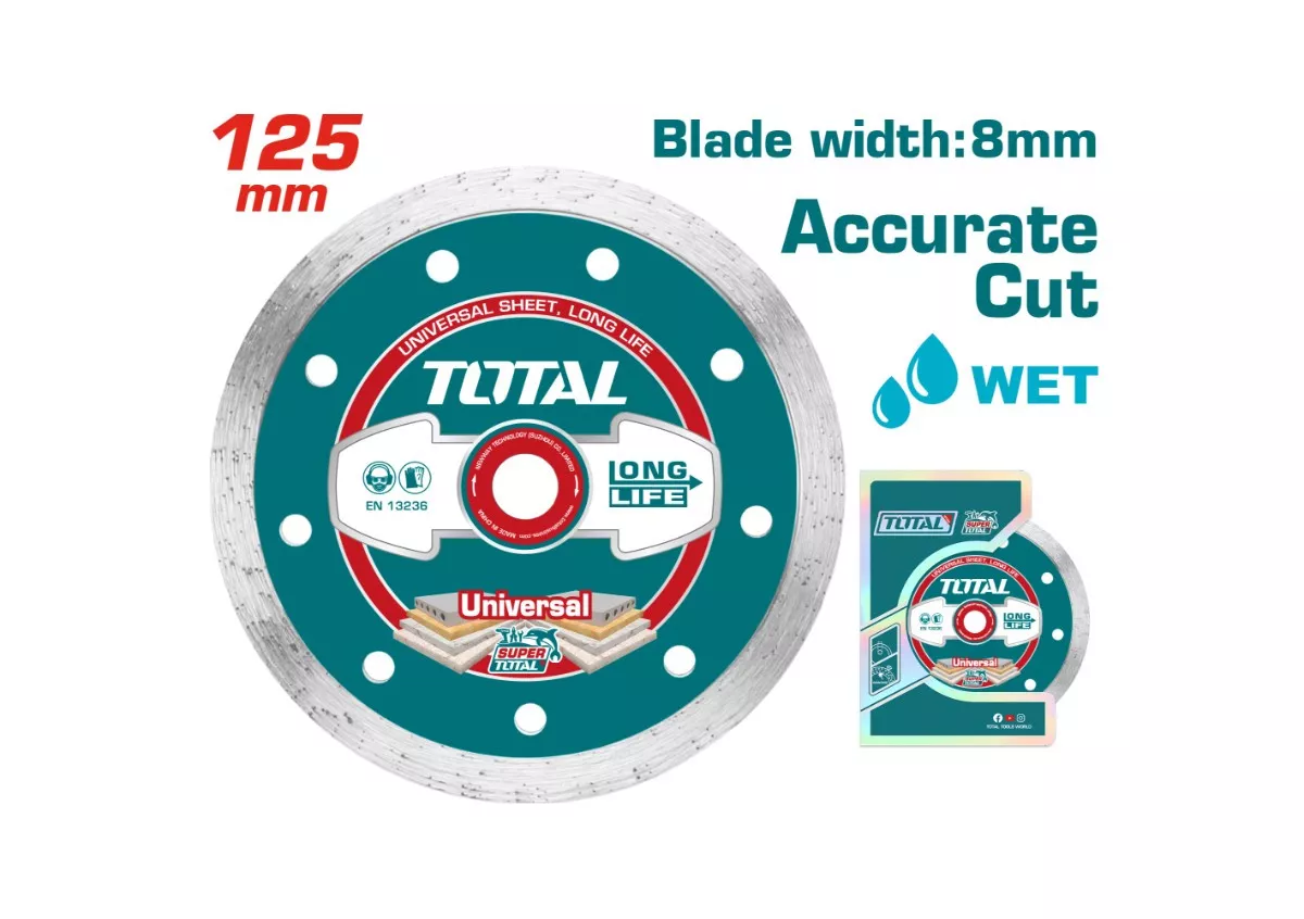 TAC2121253 REZNA PLOČA DIJAMANTNA 125X22MM ZA MORKO REZANJE - Slika 1