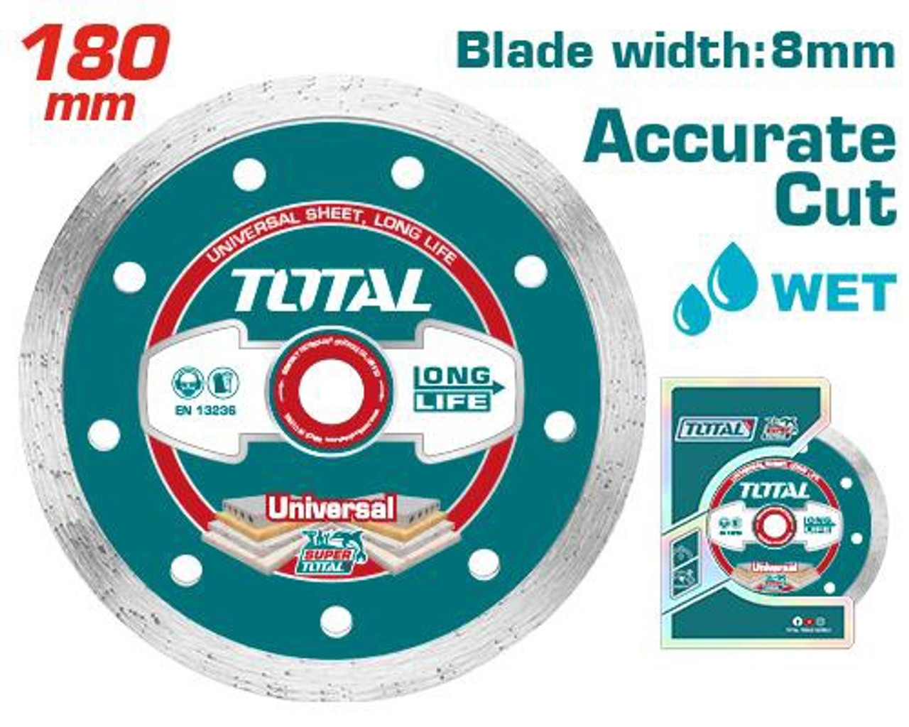 TAC2121803__75248 REZNA PLOČA DIJAMANTNA 180X22MM ZA MORKO REZANJE - Slika 1