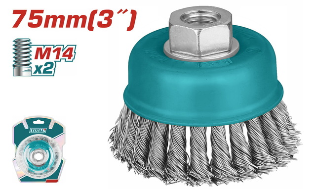 TAC32031 UVIJENA ČETKA ZA BRUSILICU 75MM - Slika 1