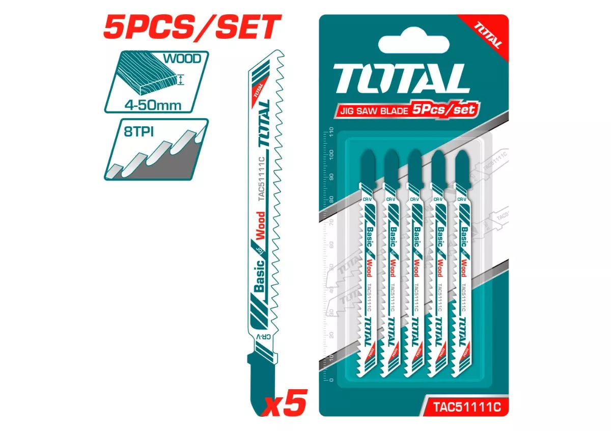 TAC51111C SET LISTOVA ZA UBODNU PILU (DRVO) 5/1 100MM - Slika 1