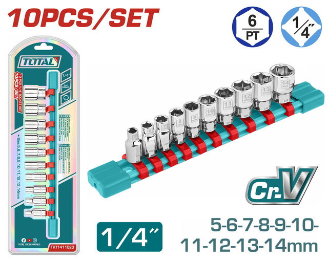 THT1411023 Set nasadnih ključeva 1/4" - Slika 1