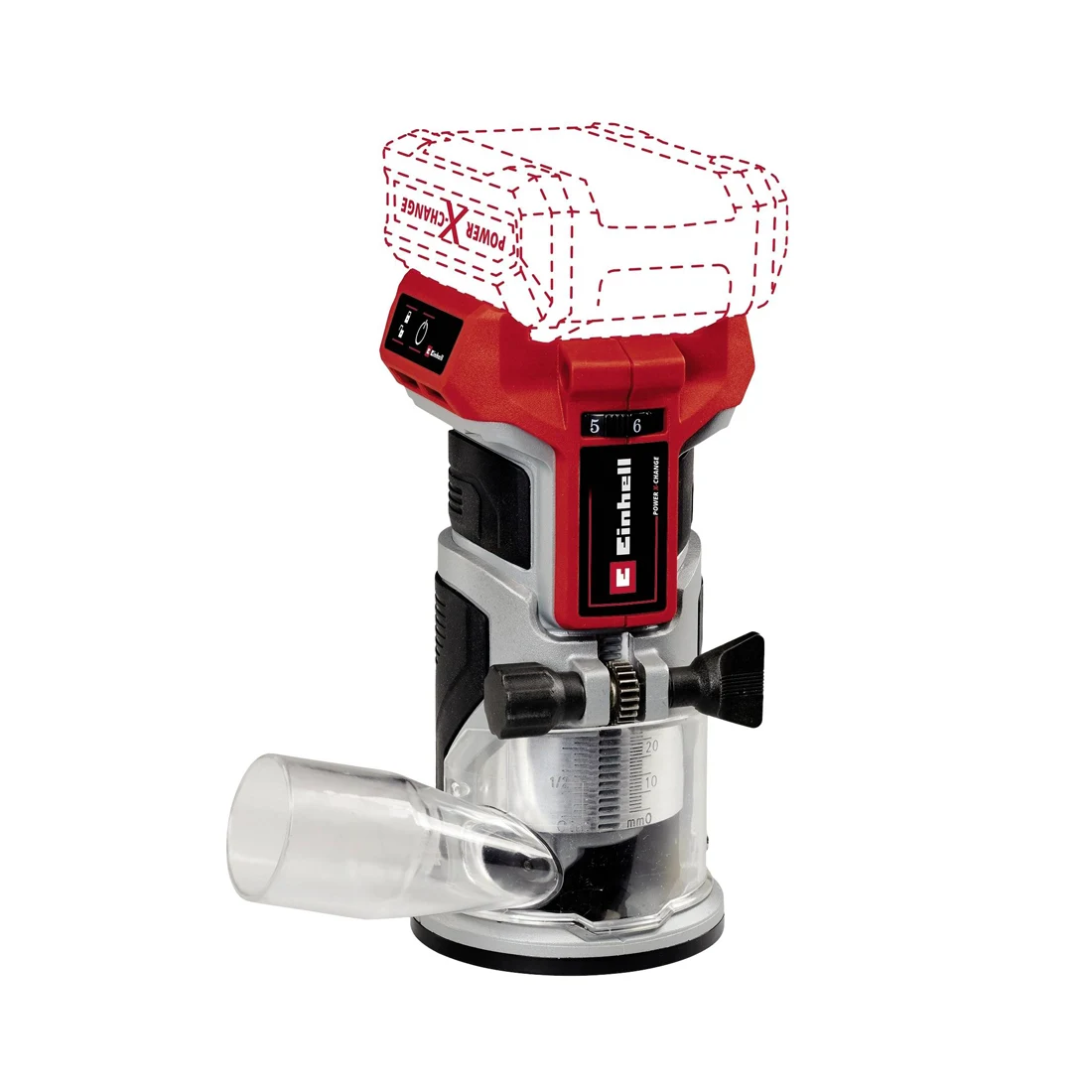 TP-ET18-Li-BL-Solo Einhell aku glodalica Power X-Change TP-ET 18 Li BL – Solo - Slika 1