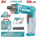TOTAL Akumulatorski odvijač Li-ion 8V / 1.5Ah Tip-C (TSDLI08025)