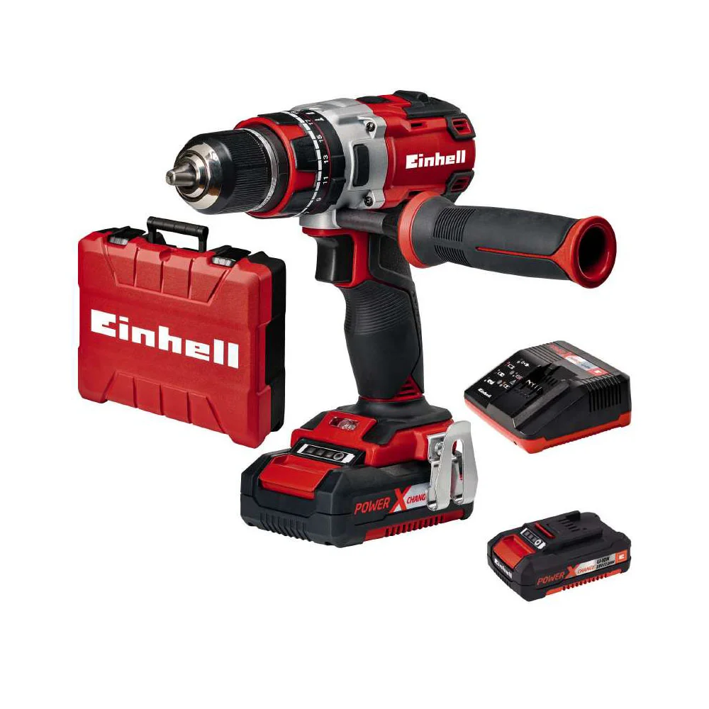 cordless-impact-drill-te-cd-18-li-i-bl-2x20ah-lieferumfang-komplett-123.jpg Einhell aku bušilica Power X-Change TP-CD 18 Li-i BL Kit - Slika 1