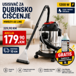 AX Line - Električni usisivač za dubinsko čišćenje MWD211 1200W 20L