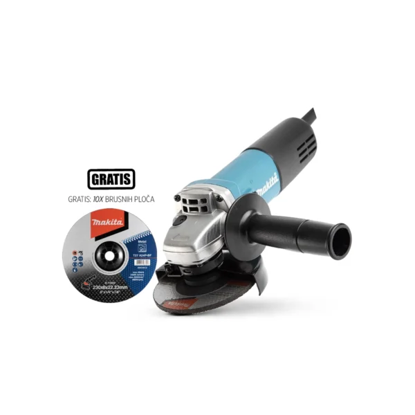 makita kutna brusilica 9557hnrg + 10 x brusna ploča d 74522 gratis