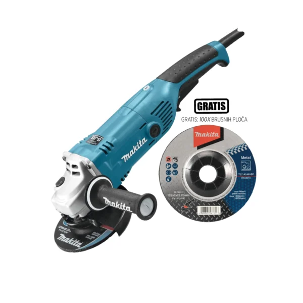 makita kutna brusilica ga5021 + poklon: 100 kom. brusnih ploča